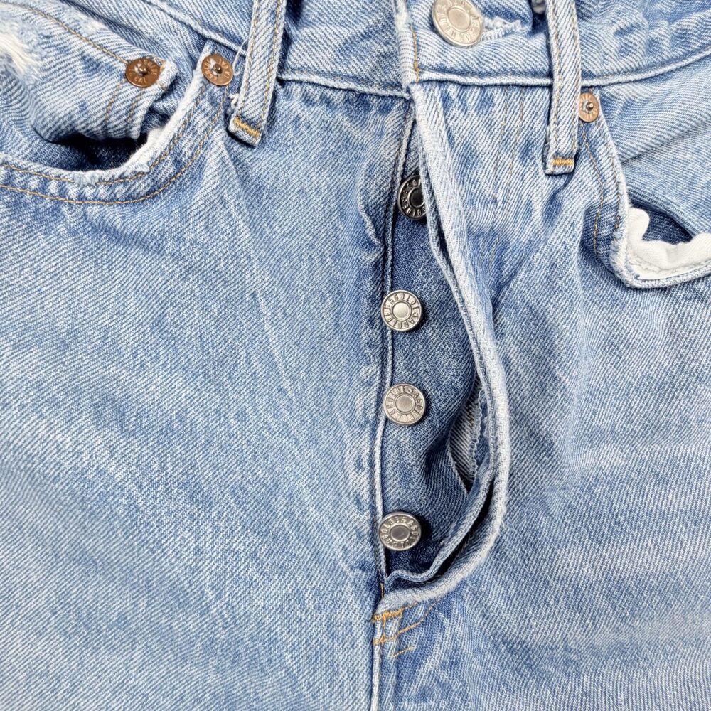 AGOLDE Light Wash Straight Leg Jeans - Picture 8 of 10